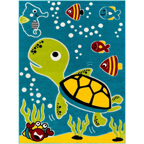 Turtle Print Kids Carpet