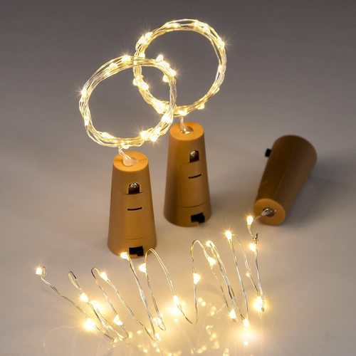 20 LED Warm White Bottle Cork Fairy Lights