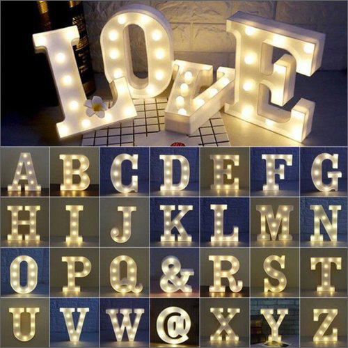 Plastic Marquee Alphabet Led Light