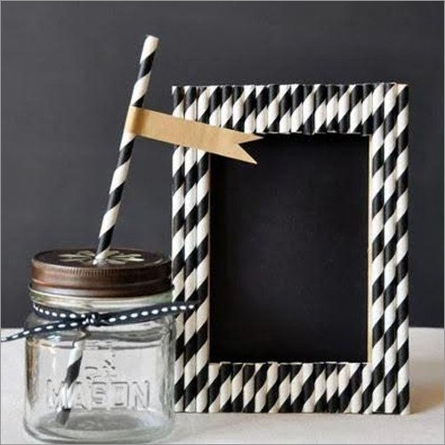 Black Paper Drinking Straw