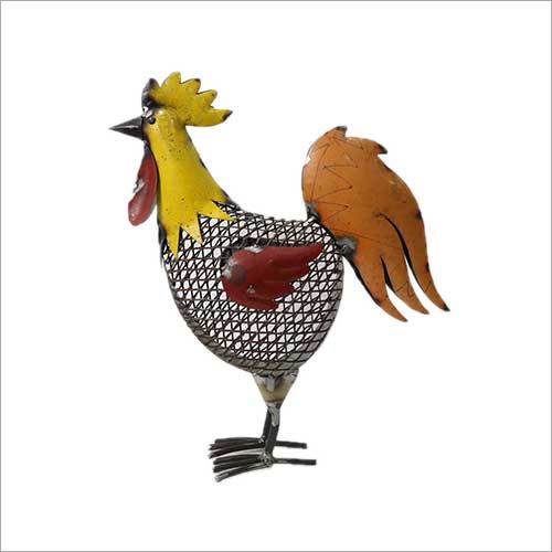 Iron Rooster With Net Body