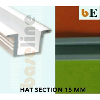 15 mm Aluminium HAT Section - U Channel