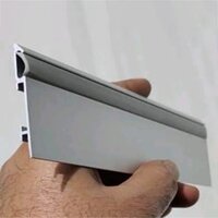 50 Mm Aluminium Skirting Profile - Color: Silver