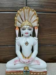 God Mahaveer Marble Statue