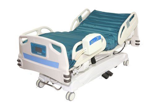 White And Blue Icu Bed