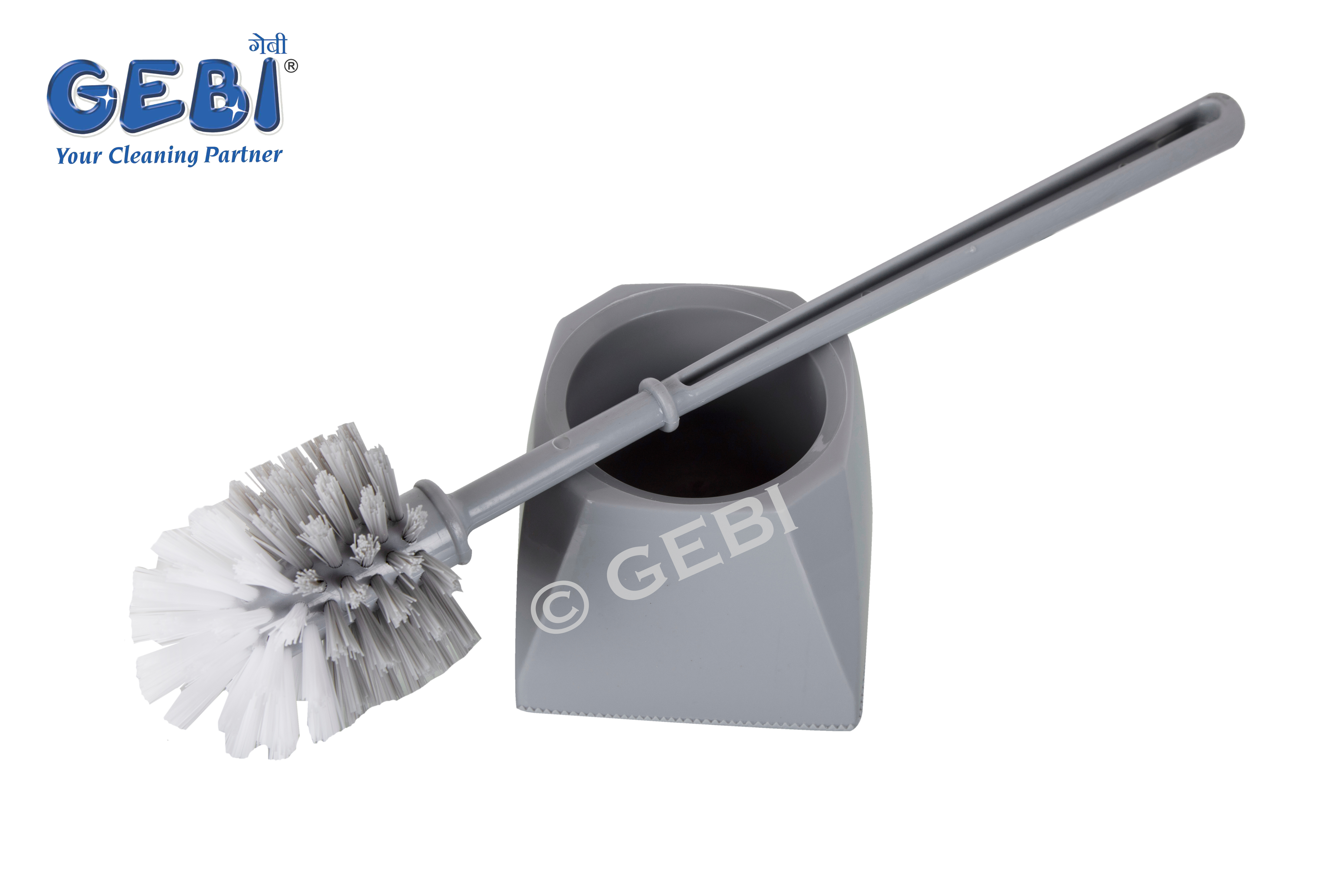 Modern Round Toilet Brush With Container
