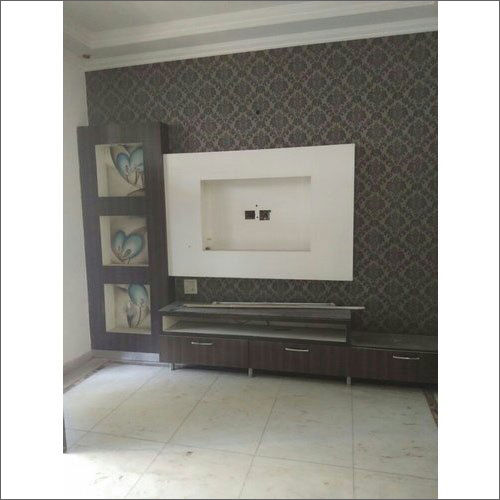 Wall Mounted Wooden TV Unit