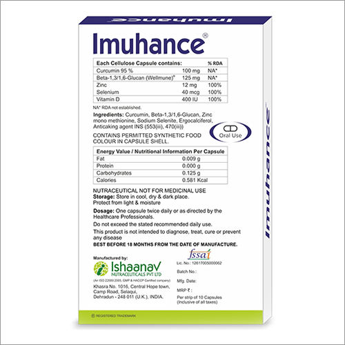 Immunity Enhacement Formula With Natural Anti-Virals And Anti-Oxidants Capsules