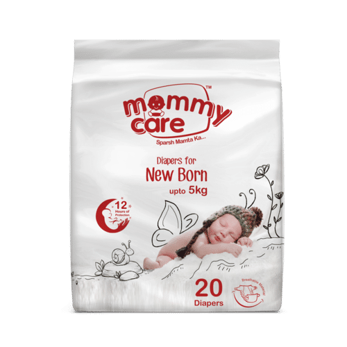 White Baby Diapers New Born - 20 Pcs.