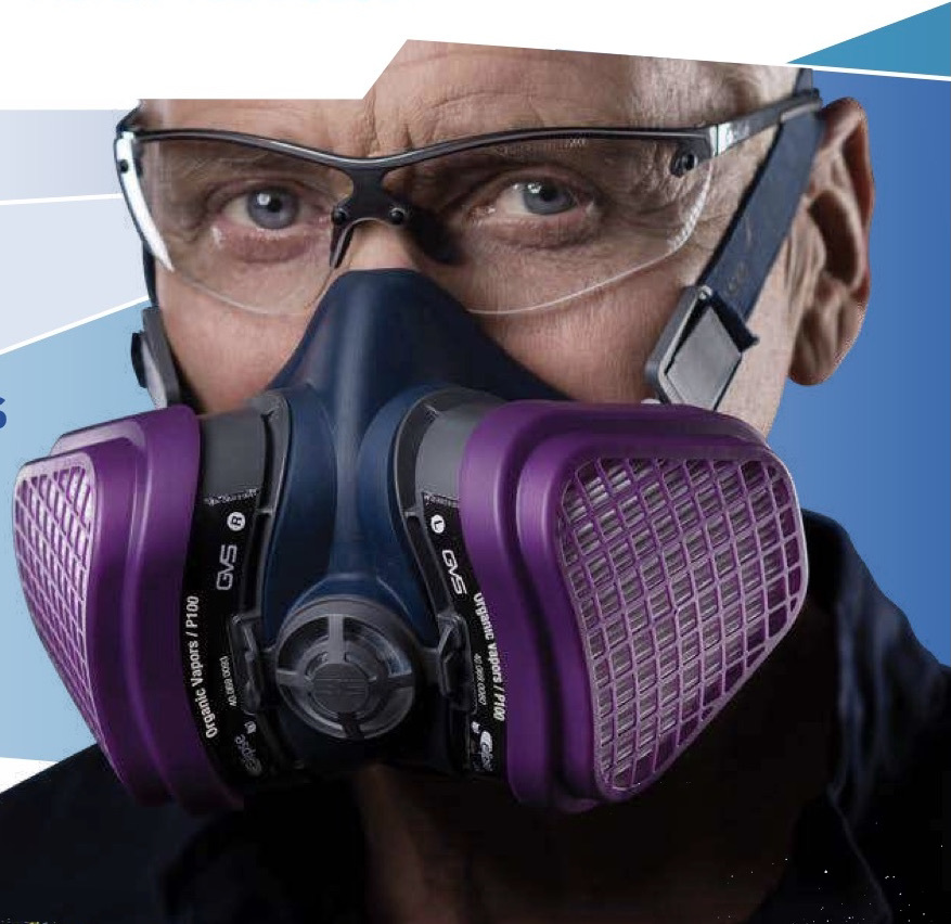 GVS Elipse OV AG P100 Half Face Gas Mask Respirator