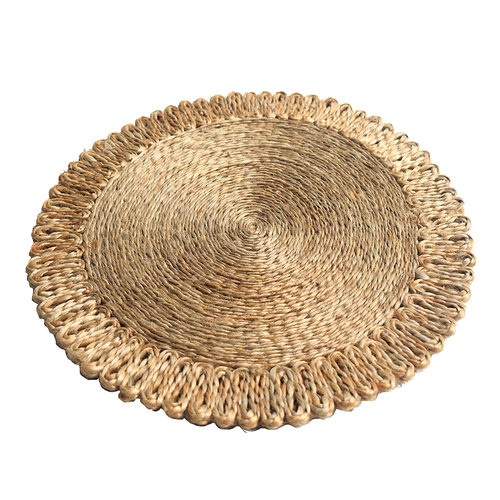 Jute round rug