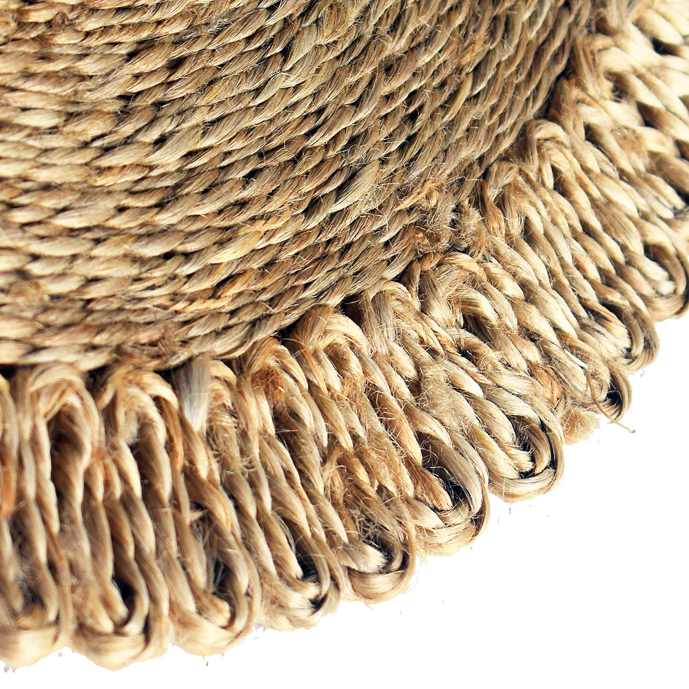 Jute round rug