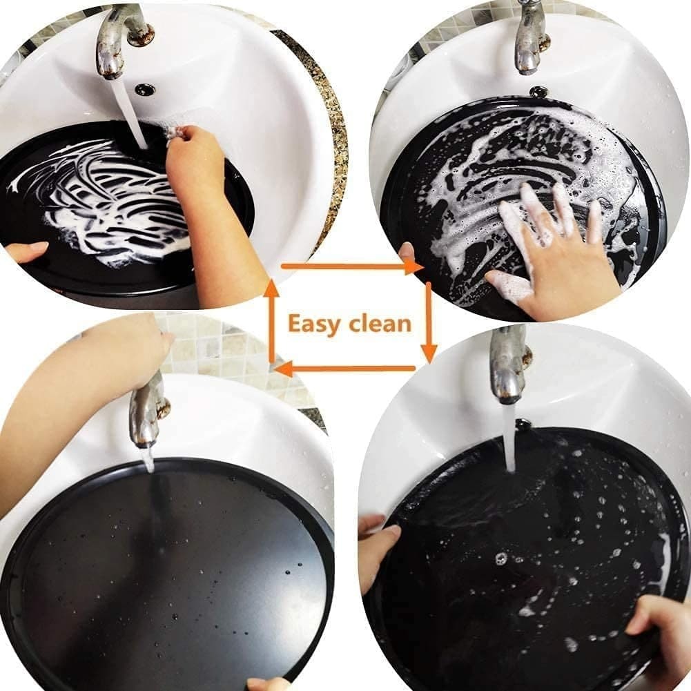 CARBON STEEL PIZZA BAKING PAN - SET OF 3