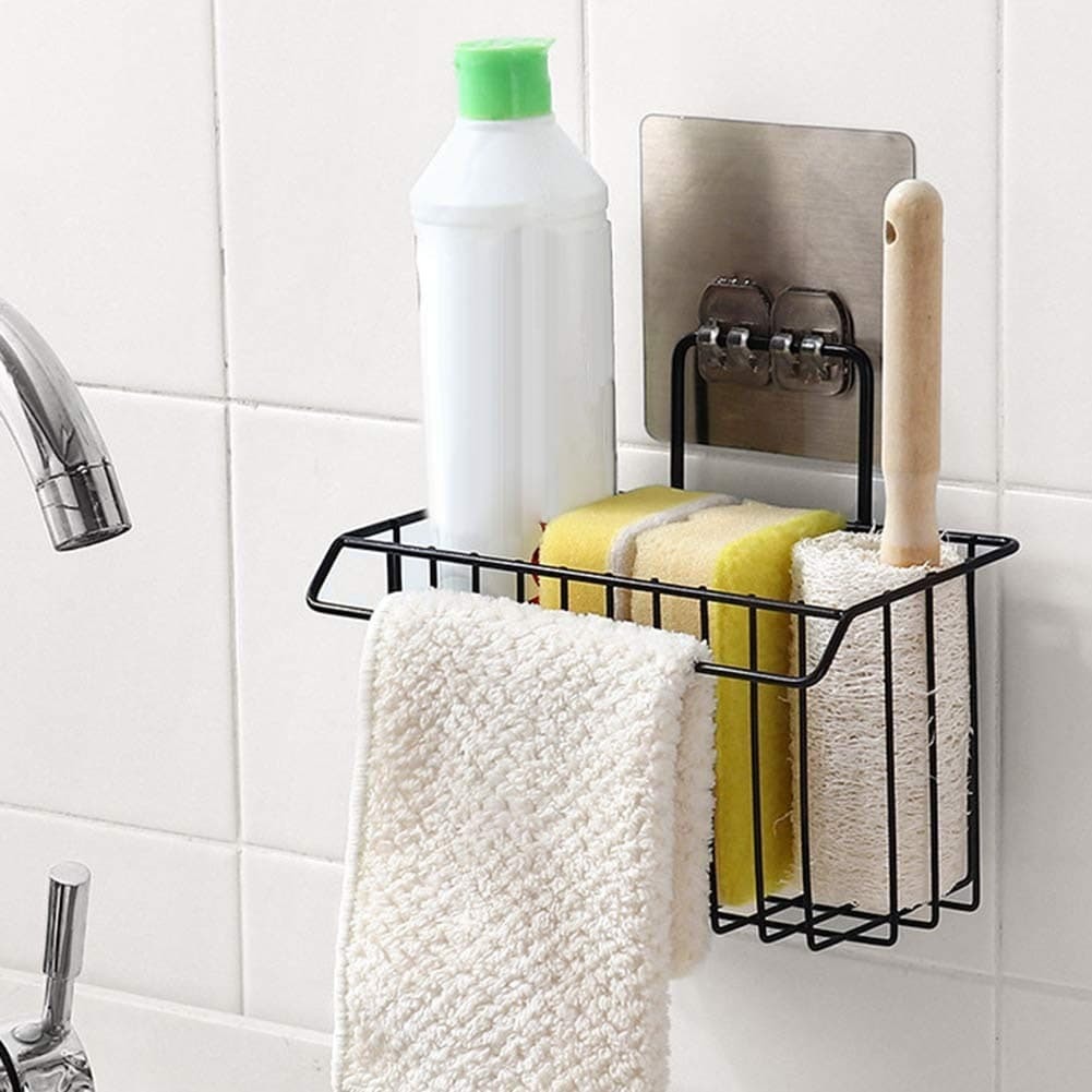KITCHEN BASKET SPONGE HOLDER DRAIN STORAGE