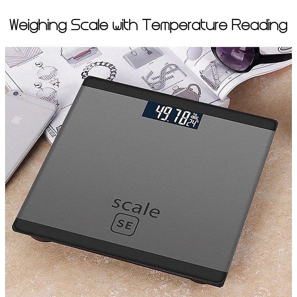 HEAVY THICK TEMPERED GLASS LCD DISPLAY WEIGHT BATHROOM I SCALE MACHINE
