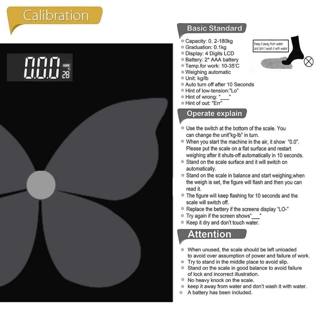 BUTTERFLY WEIGHT KITCHEN PERSONAL SCALE