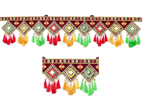 DIAMOND STYLE TORAN FOR DOOR HANGING COTTON LESS WITH BEAUTIFUL (4 FEET By CHEAPER ZONE