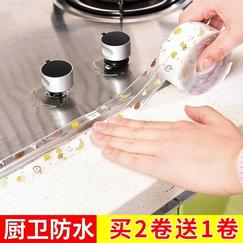 TRANSPARANT SINK WATERPROOF STICKER MILDEW PROOF TAP