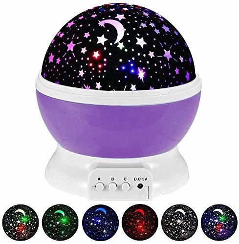 Star Master Rotating 360 Degree Moon Night Light Projector With Colors and USB Cable