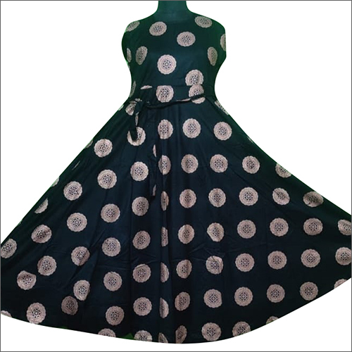 Ladies One Piece Long Gown - Printed Casual Dress | Washable for All Seasons, Versatile and Stylish Comfort