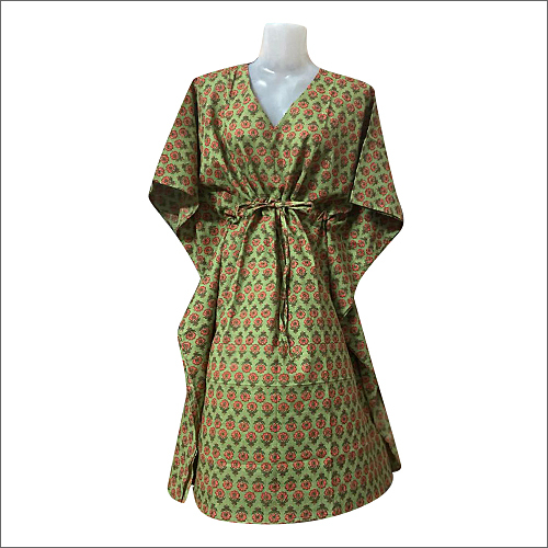 Ladies Cotton Printed Kaftan - All Season Casual Wear, Available in Different Colors | Washable, Comfortable Fabric with Stylish Printed Pattern