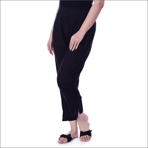 Ladies Cotton Flex Pant - Cotton Fabric, Double Pockets, Plain Pattern | No Fade, Suitable for Rainy, Spring, Summer, and Winter Seasons