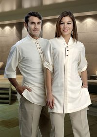 Work wear white polyester uniform fabric