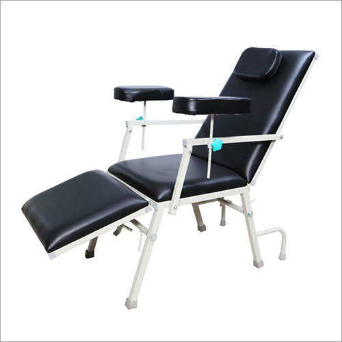 Manual Black Blood Donor Chair