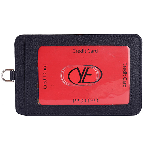Leather Black Id Card Holder