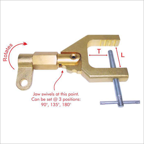 Rotary Ground Clamps Rotary Series ECR800L Brass Body