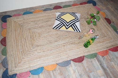 Jute Scallop Floor Rug