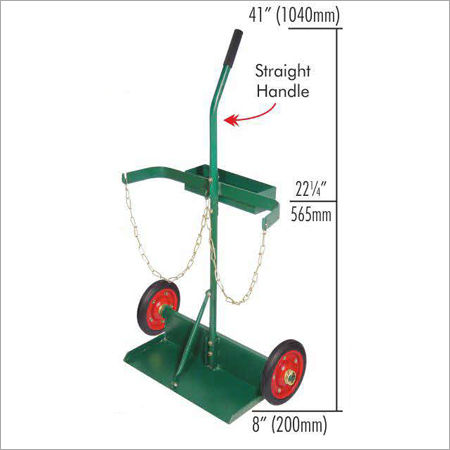 CyT8SH Cylinder Trolley Double Cylinder 8 (200mm) Wheels