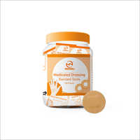 Round Band Aid Spot - Pc Cloth, 25mm Diameter | Brown Color, Disposable, Recyclable, Woven Style, Breathable Design, Non-sterile