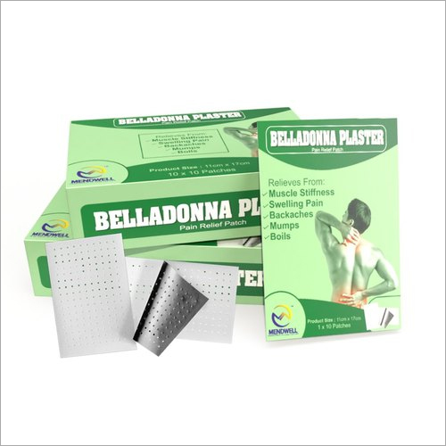 Belladonna Plaster Pain Relief Patch Age Group: Adult