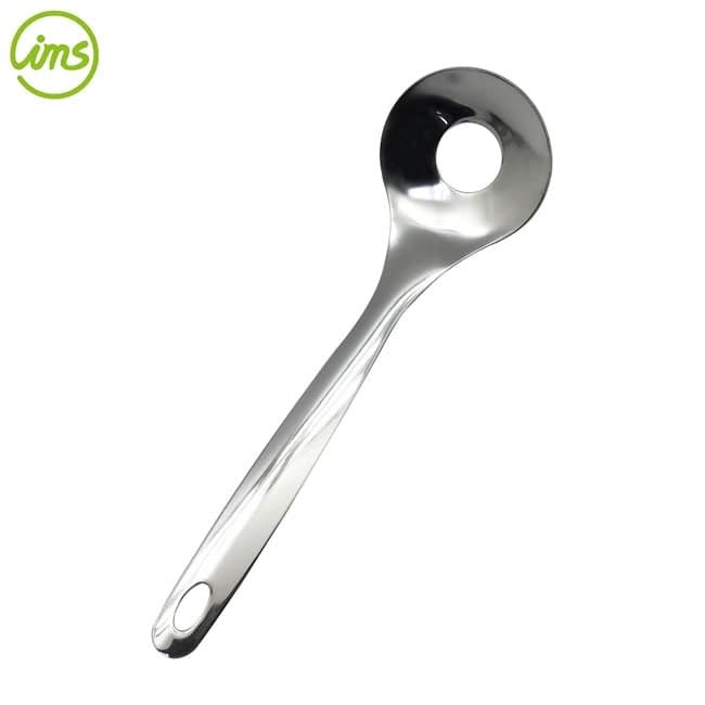NON-STICK STAINLESS STEEL MEATBALL SPOON WITH HOLE
