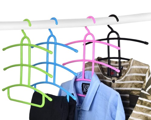 FISH BONE CLOTHING STORAGE HANGER RACK