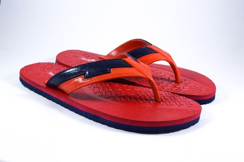 Rubber Comfortable Anti-Slip Slippers - Color: Red