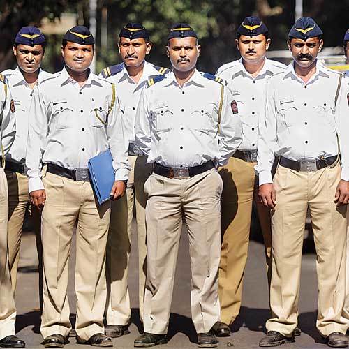 Traffic police polyester uniform fabric