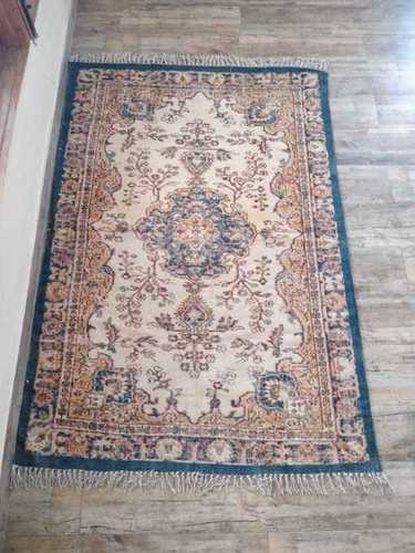 Multi Oriental Cotton Printed Rug