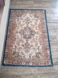 Oriental Cotton Printed Rug - Color: Multi