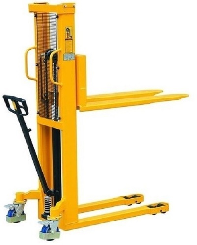 Strong Pentagon Brand Manual Forklift Stacker Model Pt01 With Max Lifting Capacity 1000 Kgs And Lifting Height 1600 Mm