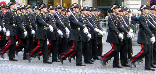 Full dress uniform polyester fabric