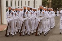 Full dress uniform polyester fabric