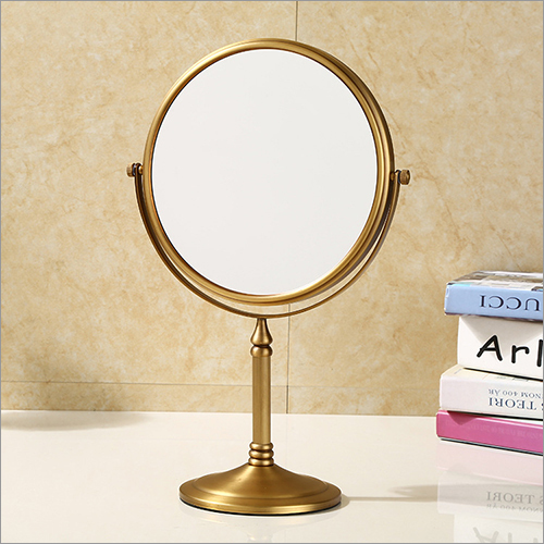 Perforated Copper Makeup Mirror