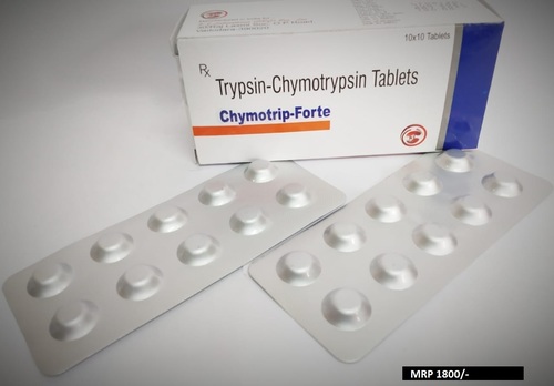 Trypsin - Chymotrypsin Tablets Recommended For: Used In The Treatment Of Pain Relief And Swelling.