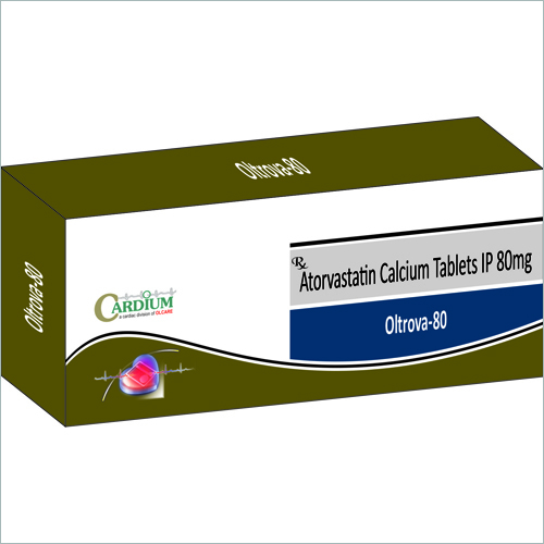 Oltrova-80 Tablets - 80mg Atorvastatin Calcium, 80 Tablets | Cholesterol Reduction, Heart Health, Lipid Lowering, Cardiovascular Support