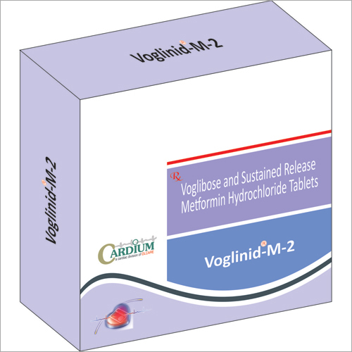 Voglinid-M-2 Tablets - 10 mm Round, Box of 10 Tablets | Diabetes Control, Sustained Release, Metabolic Health, Improved Insulin