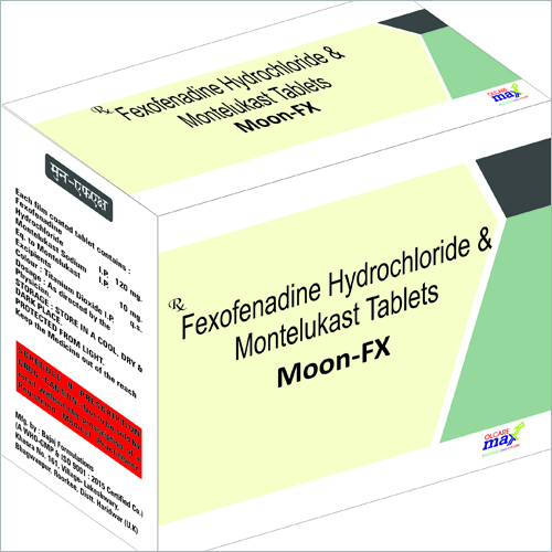 Moon- FX Tablets - Fexofenadine, Montelukast Tablets, Blister Pack | Allergy Relief, Fast Acting, Easy Dosage