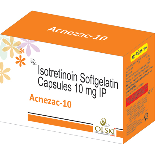 Acnezac 10 Softgel Capsules - 10mg Isotretinoin, Oral Acne Treatment