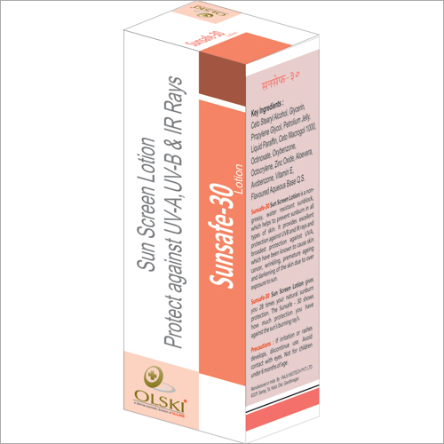 Sunsafe-30 Lotion - 100ml Tube SPF 30 Broad Spectrum | UVA/UVB Protection Daily Sunblock Lotion